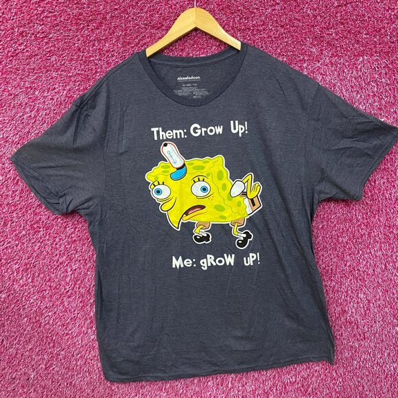 Nickelodeon Spongebob Squarepants Grow Up T-Shirt 2XL - Picture 3 of 4
